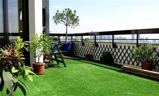 休閑系列人造草坪施工價格圖