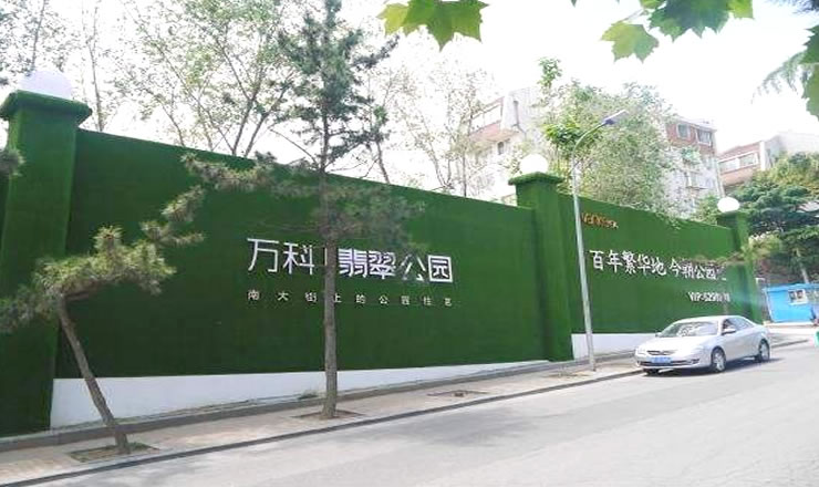 萬科圍墻假草皮草坪價格