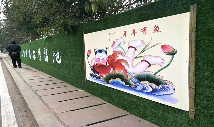 工地圍擋人造草坪8元/平